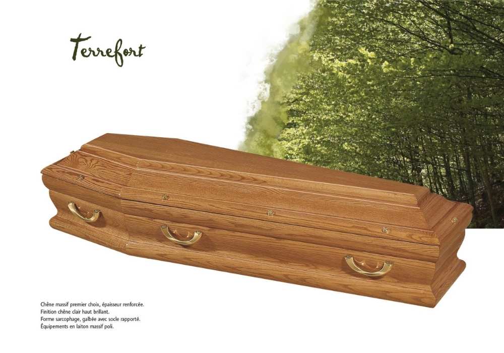 Cercueil Terrefort, chêne, inhumation