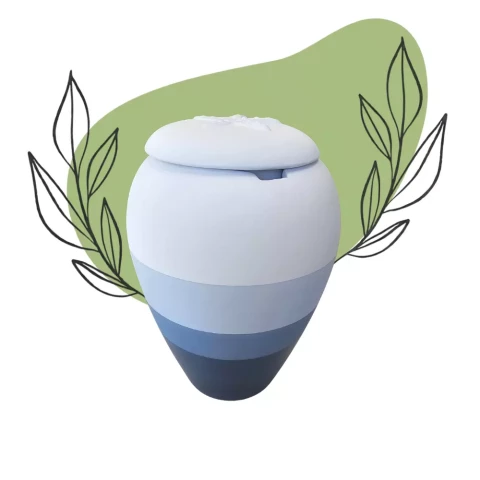 Urne biodégradable et soluble