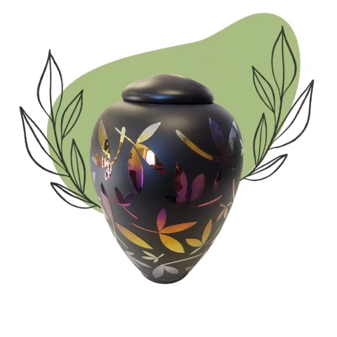 Urne graphite verre